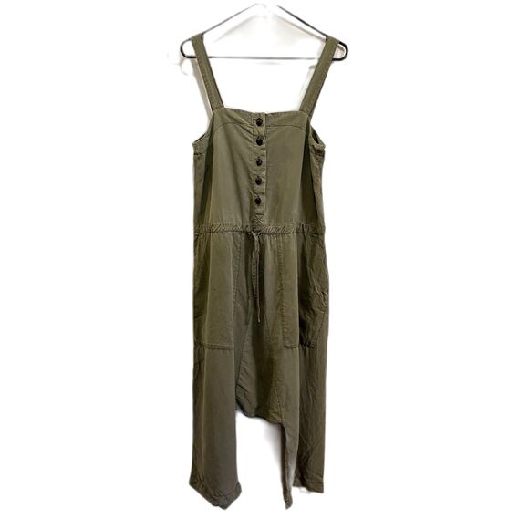PRAIRIE UNDERGROUND Green Pullover Jumpsuit Coverall Dungarees  Women's Sz Small - Picture 2 of 9